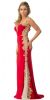 Sweetheart Neck Lace & Mesh Embellishments Long Prom Dress in an alternative image